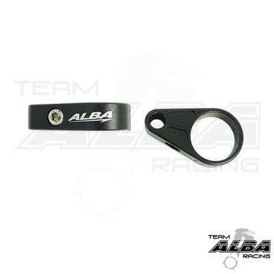 Raptor 350 250 Bremsleitungs-Klemmen Schwarz Alba Racing BLC B