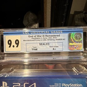 PS4 GOD OF WAR III REMASTERED (US) (Sony Playstation 4) *Graded CGC 9.9 A++*