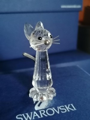 SWAROVSKI Kristallfigur Replika Katze von M. Schreck