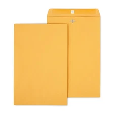 Staples Clasp & Moistenable Glue Catalog Envelopes 10"L x 15"H Brown 100/BX