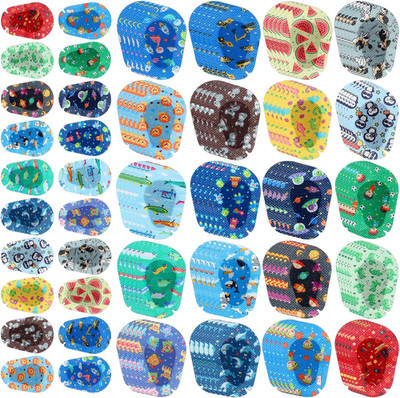 Copkim 100 Pcs Kids Eye Patches, 20 Styles, Breathable Cotton, Light Blocking