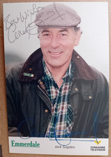 ORIGINAL AUTOGRAPHED EMMERDALE CAST CARD CLIVE HORNBY Jack Sugden
