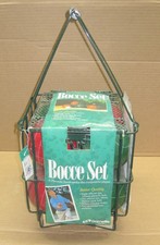 NEW Vintage Sportcraft 01035 Bocce Ball Set With Metal Carrying Case