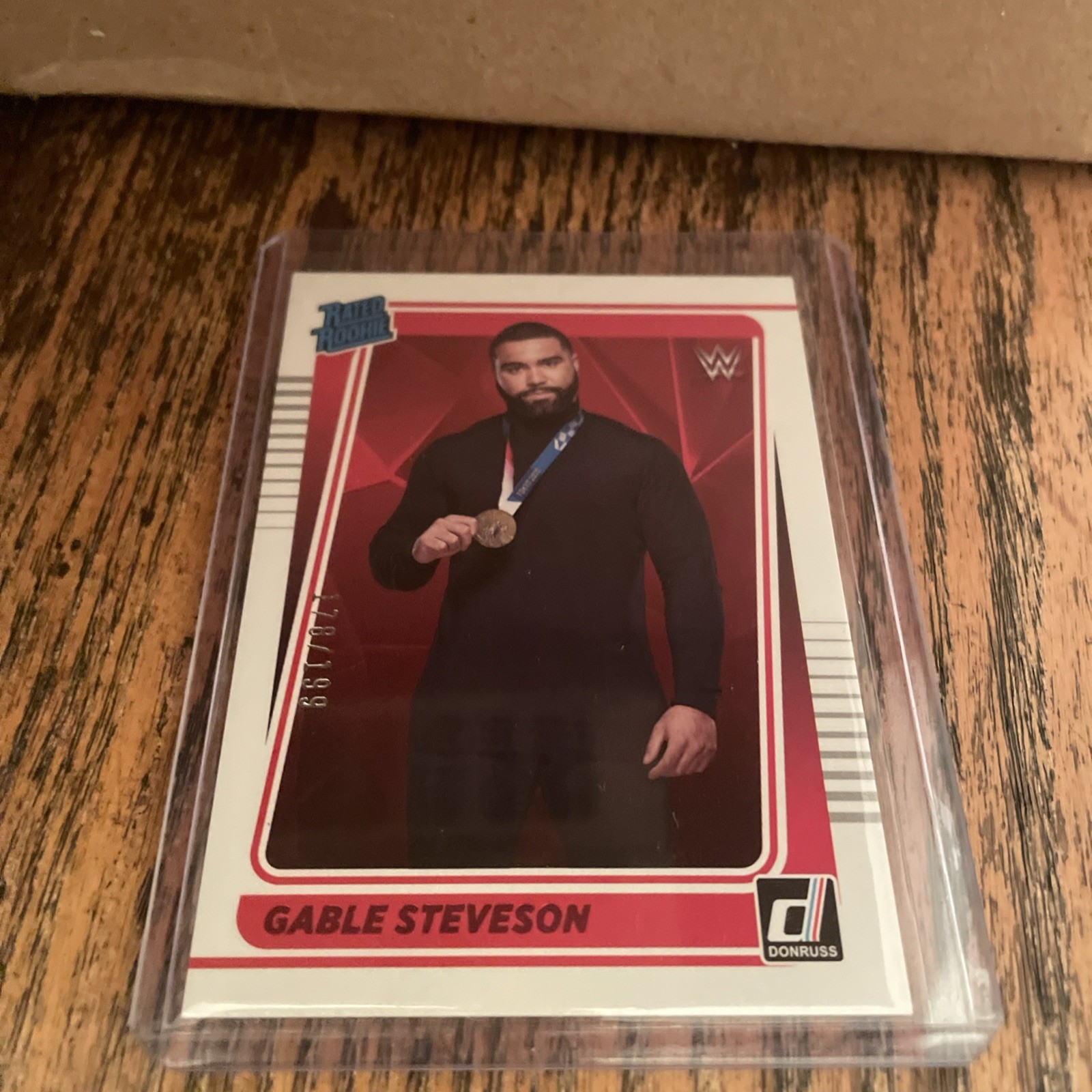 2022 Panini Chronicles WWE Donruss Rated Red /199 Gable Steveson Rookie RC 🔥  view 4