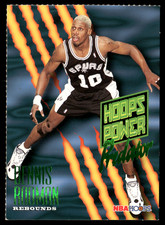 Dennis Rodman 1994-95 Skybnox Hoops Power Predator #P-6 Uncut Sheet Tear Out