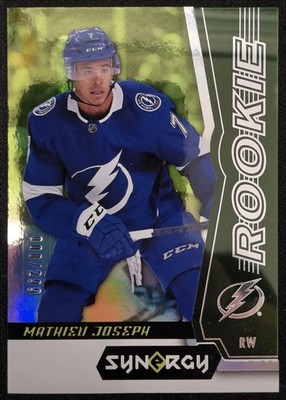 2018-19 Upper Deck Synergy Green Mathieu Joseph 008/299 Tampa Bay Lightning #49