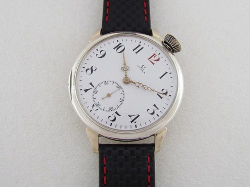 Omega Drivers GRAND PRIX PARIS 1900 Antique Swiss Amazing Art Deco Silver Watch