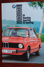 RARE. Catalogue dépliant original BMW 2002 TII, 2002, 1602 + touring. Série E10