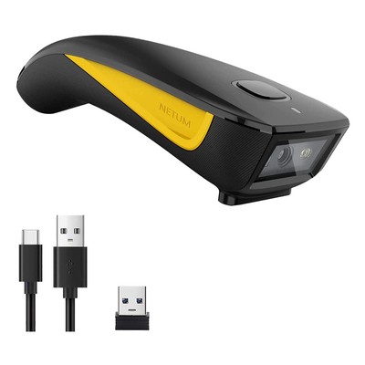 QR Code Scanner, Mini Barcode Scanner Bluetooth Compatible, Small Portable US...