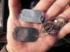WW2 ERA US MILITARY DOG TAGS, MARINE CORPS USMC, LEE T GOSNELL