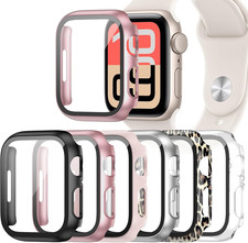 6 Pack Case for Apple Watch SE 3 2025 /SE 2/Se/Series 6/5/4 40Mm with Tempered