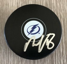 ONDREJ PALAT SIGNED AUTOGRAPH TAMPA BAY LIGHTNING LOGO PUCK B w/EXACT PROOF