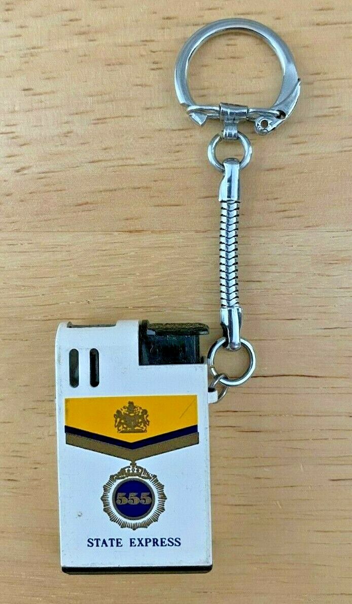 keychain lighter for cigarette Vintage 555 State Express / Cigar Explore Thorens this golden Thorens Mini Cube fluid lighter with side Keychain Lighter, Permanent Match Infinity