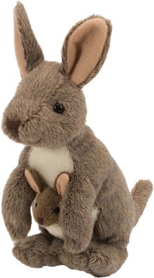 Cuddlekins 8 Standing Kangaroo & Baby Joey 12'' w/tail by Wild Republic WR10867
