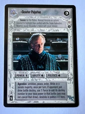 Senator Palpatine Star Wars CCG Coruscant Rare SWCCG LP/NM