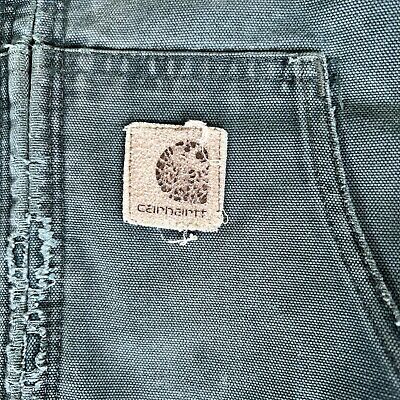 VTG 90s Mens Carhartt Faded Distressed Aspen Green JQ294 3XL VTG 90s Mens Carhartt Faded Distressed Aspen Green JQ294 3XL