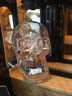 Pottery Barn SKULL Glass DECANTER ~Halloween~ NEW