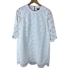 Ann Taylor White Eyelet Lace Dress 2P Petite