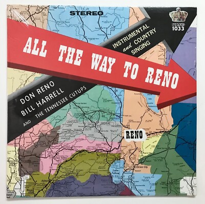 DON RENO: BILL HARRELL: All the Way to Reno (Vinyl LP Record Sealed)