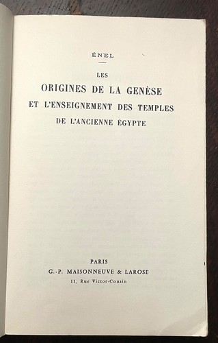 ORIGINES DES TEMPLES DE L'ANCIENNE EGYPTE - Ltd Ed 1963 - OCCULT ANCIENT EGYPT - Picture 3 of 9