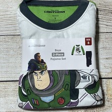 Boys Disney Pixar 2 Piece Buzz Lightyear Pajama Set Size M 8 . NWT Fleece Pj s