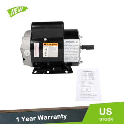 3 HP 3450RPM Electric Motor Compressor Duty 56 Frame 1Phase 115-230V New