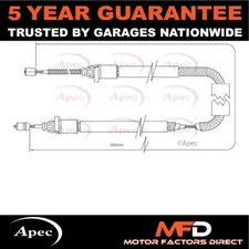 Fits Renault Clio 2005-2009 Apec Rear Right Hand Brake Cable 8200673254