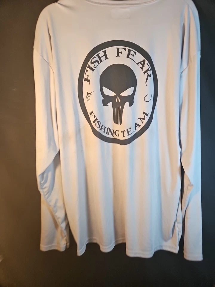 Camisa atlética de manga larga A4 para hombre talla 2XL FISH FEAR TEAM PUNISHER@T Foto 3 de 4