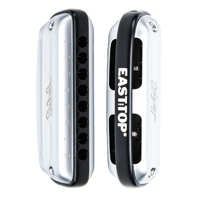EASTTOP New 8hole Harmonica Blues Diatonic Harmonica Professional Mouth Organ