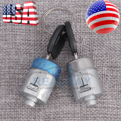 Juego Cerraduras Delanteras Tahoe Juego De Cilindros De Cerradura Para Puerta Delantera De Chevrolet C1500, Tahoe, Yukon (1995-2001) Con Llaves Repuesto Puerta GM