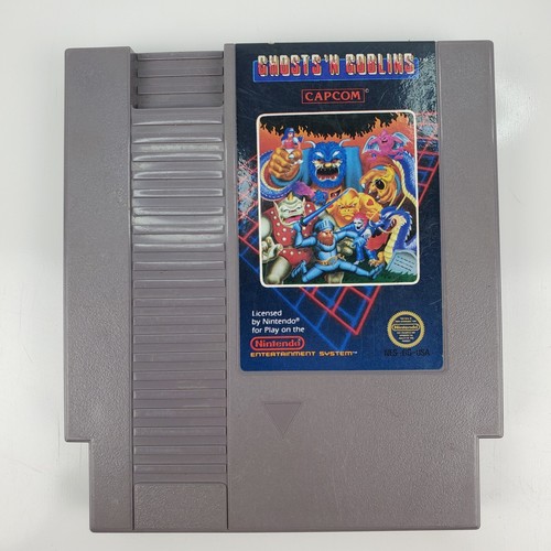 Nintendo Ghosts 'N Goblins Game Cartridge NES 1986 Capcom Japan NES-GG-USA - Picture 2 of 7