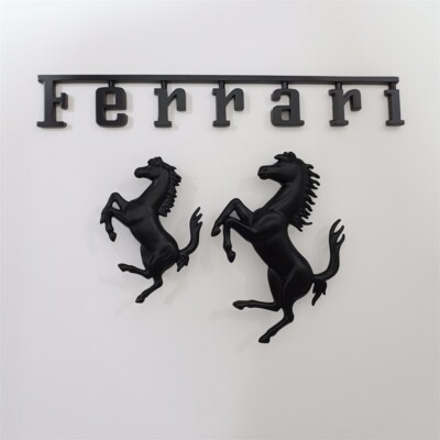 Badge Céramique Ferrari 458 - Logo Scuderia - Écusson Voiture De Collection