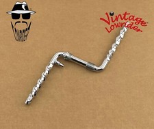 VINTAGE LOWRIDER 6 1/2" (165MM) BICYCLE TWISTED STEEL ONE PIECE CRANK CHROME.