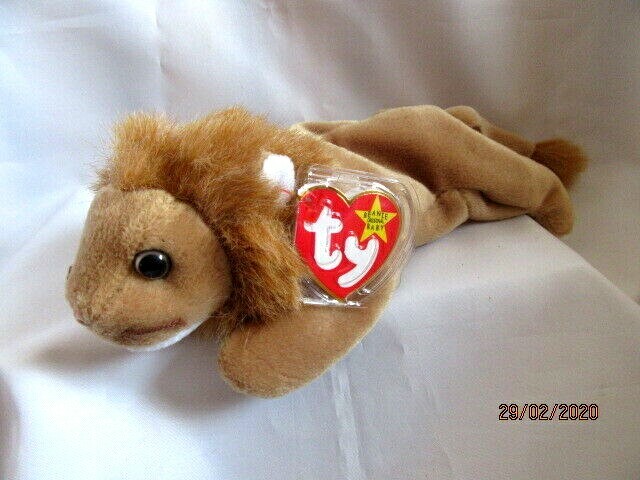 TY BEANIE BABY ROARY - THE LION - INDONESIA - MINT CONDITION - RETIRED WITH TAGS
