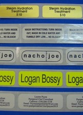 Printed Business Labels 5,000 Rectangle 1" x 2.5" Custom Stickers, on Rolls