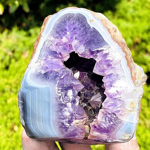 1 14lb Natural Agate Amethyst Cave Quartz Crystal Cave Mineral Specimen Lb3244 Ebay