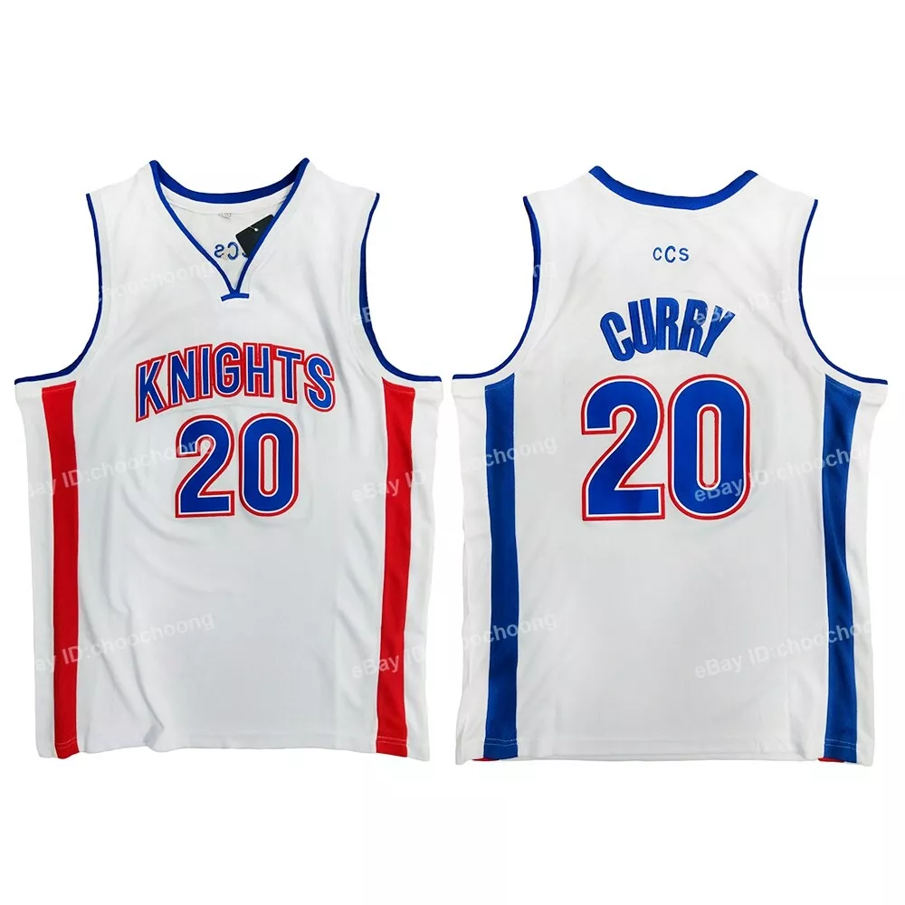 JordansSecretStuff Stephen Curry Charlotte Christian High School Basketball Jersey Custom Throwback Retro Jersey XL