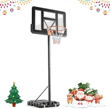 Basketball Hoop Goal Outdoor Portable Basketball Court Indoor 10ft Height Adjust
