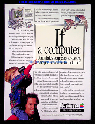 Apple Macintosh Performa PC Computer 1994 Trade Print Magazine Ad ...