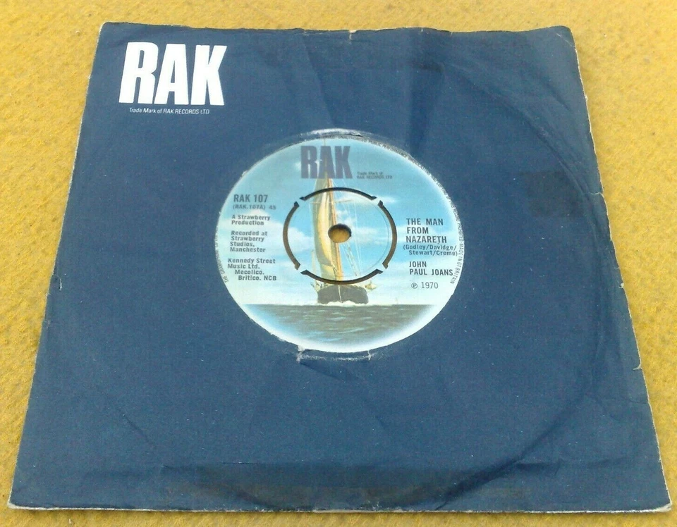 JOHN PAUL JOANS " THE MAN FROM NAZARETH " SUPERB RARE PROTO 10CC ORIG UK 7" - Image 3 of 4