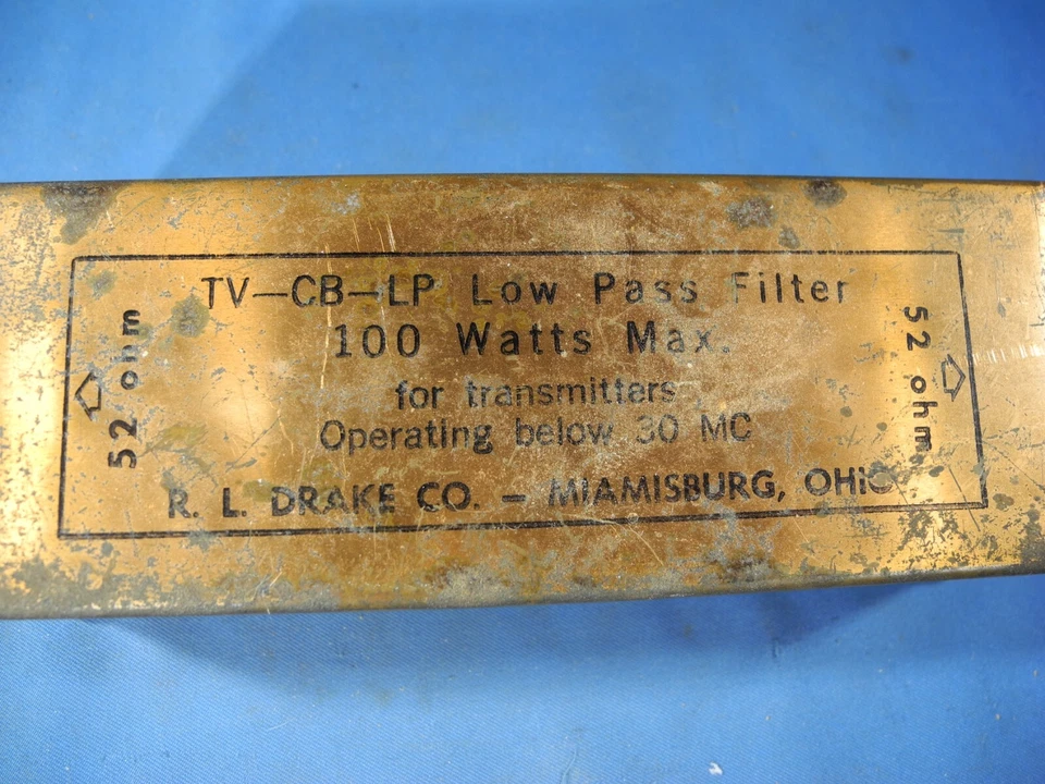 R.L. DRAKE TV-CB-LP LOW PASS FILTER Below 30 MHZ 100 WATTS (TESTED!) - Image 2 of 4