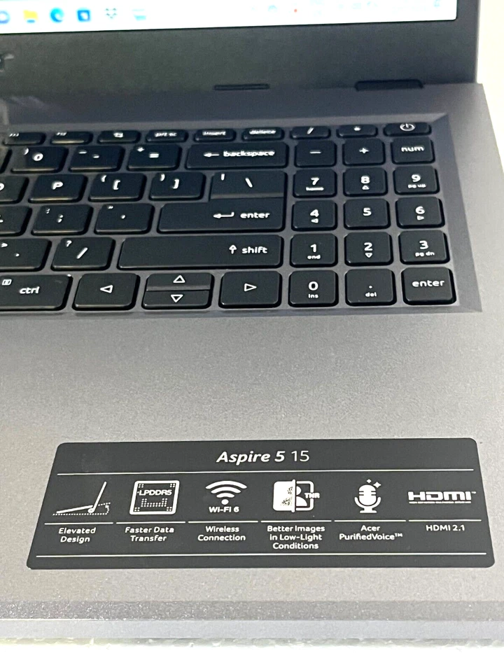 Acer Aspire 5 A515-58P Intel Core i5-1335U 8Gb RAM 256GB SSD 15.6" FHD Win11 - Image 3 of 4