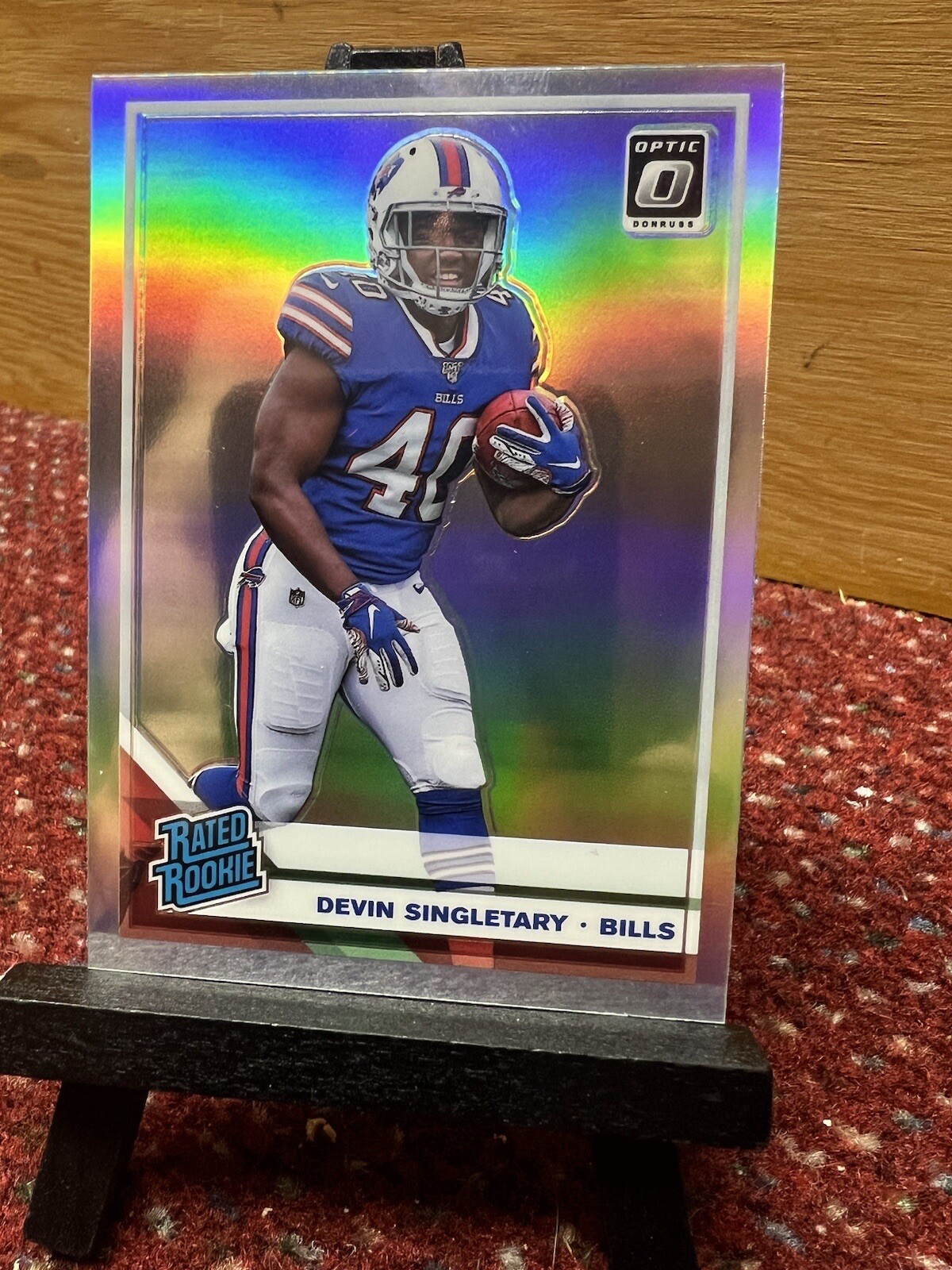 2019 Panini Donruss Optic Rated Holo Prizm Devin Singletary #178 Rookie RC