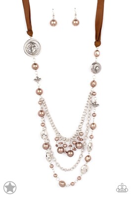 Paparazzi Jewelry - All the Trimmings - Brown Necklace - Brand New
