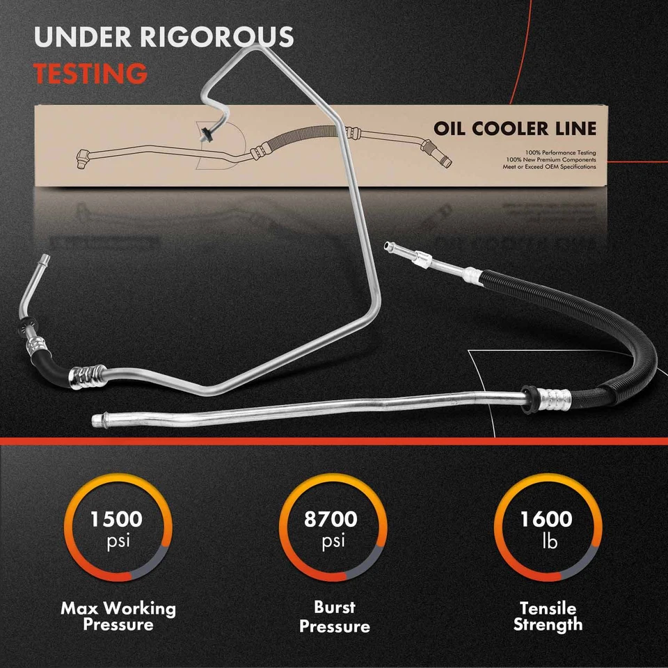 Conjunto de manguera de enfriador de aceite de motor entrada y salida para Chevy GMC C1500 K1500 96-98 Foto 3 de 4