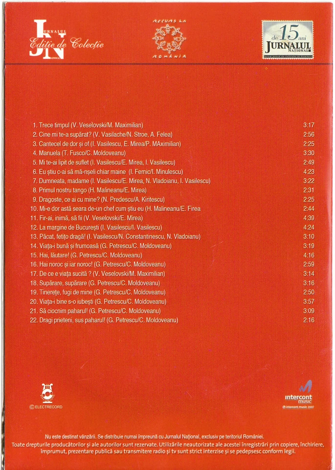 Romania Music CD GICA PETRESCU - BEST OF - Image 3 of 3