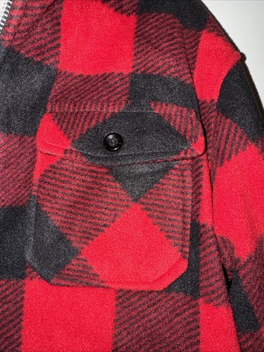 Oscar Kids Shacket Full Zip Fleece Jacket Plaid Boys XL 18/20 Sherpa Lined - Picture 4 of 10