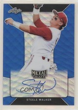 2018 Leaf Metal Draft Blue Wave 2/20 Steele Walker #BA-SW1 Auto 7qg