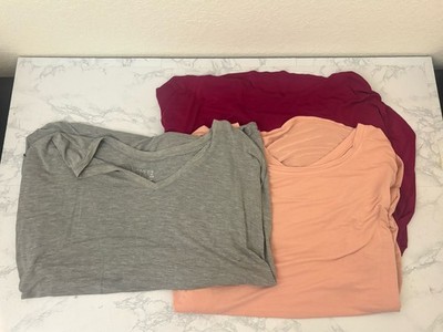 Time & Tru Women's Short Sleeve T-shirt Sz XL (16-18) Lot Of 3 Pullover Tops I