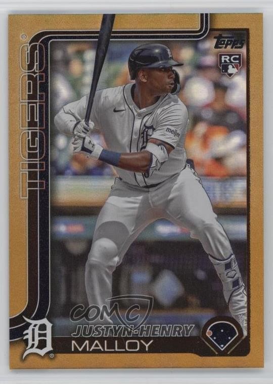 2025 Topps Series 1 Gold Rainbow 33/50 Justyn-Henry Malloy #269 vs3